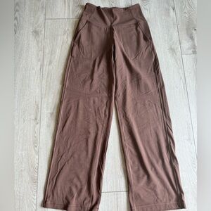 Brown Lululemon align wide leg pants size 4